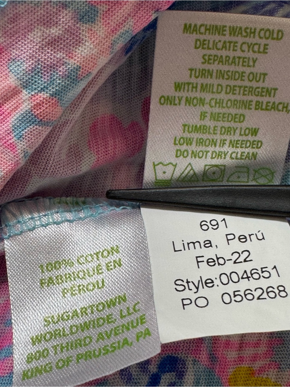 LILLY PULITZER Scoop-Neck Etta Top, LARGE, SPLENDOR IN THE SAND, EUC - Picture 4 of 4